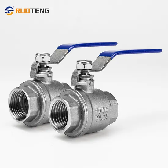 Valvola di ritegno flottante/filtro/valvola a globo/valvola a sfera industriale/sanitaria a passaggio totale filettata NPT/BSPT/Bsp in acciaio inossidabile CF8/CF8m DN15